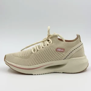 Tênis ACT Gaspea Knit Soraia - Branco/Caramelo, 36