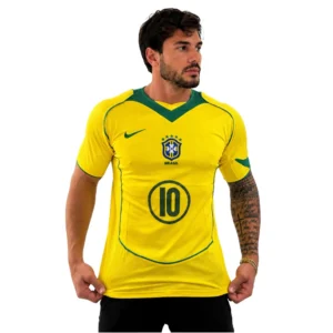 Camisa Do Brasil Ronaldinho Total 90 - Amarelo, P