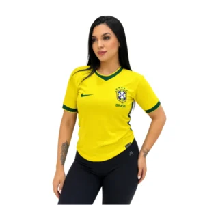 Camisa do Brasil Baby Look  Impor. - Azul, G