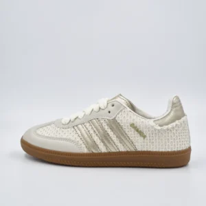 Tênis Adidas Samba Croche - Off/Ouro, 38